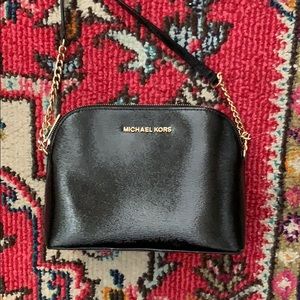 Michael Kors Black Leather Crossbody